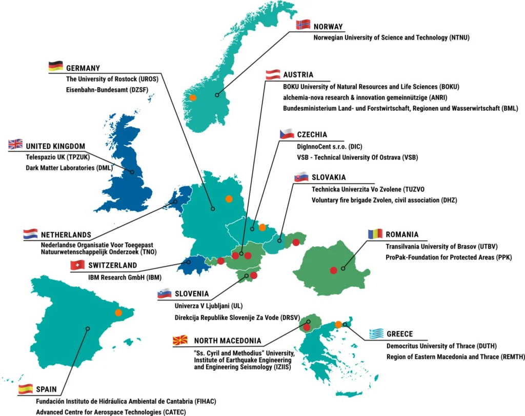 NATURE-DEMO Consortium Gears Up for Transformative Year Ahead nature demo map 2048x1622